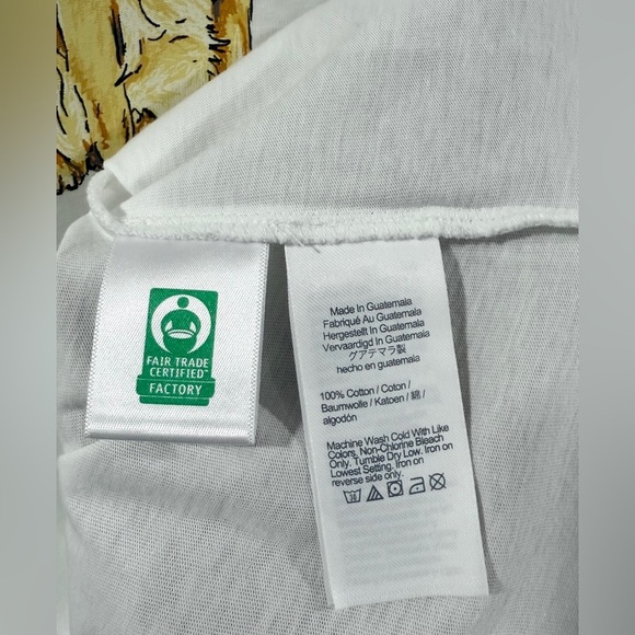 J.Crew Factory Patriotic Dog Graphic Tee White XS Cotton Collector’s Shirt NWT - Picture 5 of 5